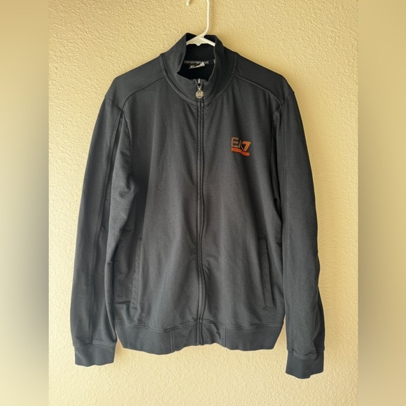 Emporio Armani Men's Black Zipped
Sweatshirt Jacket Size XL - Picture 1 of 11